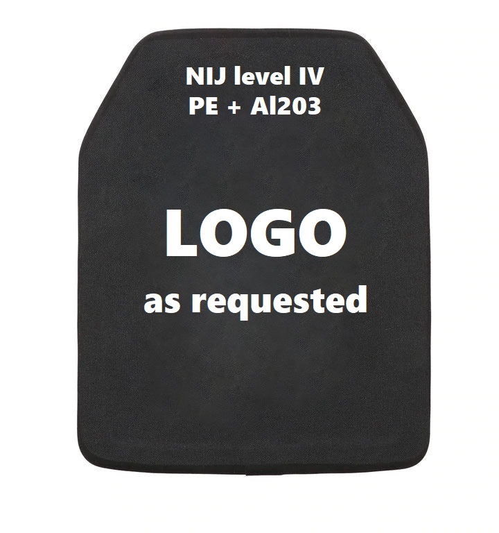 Plaque balistique de niveau IV (PE + Al203) certifiée NIJ .06