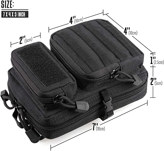 Pochette à outils tactique Molle EDC de sac à dos d'assaut de 3 jours # B230